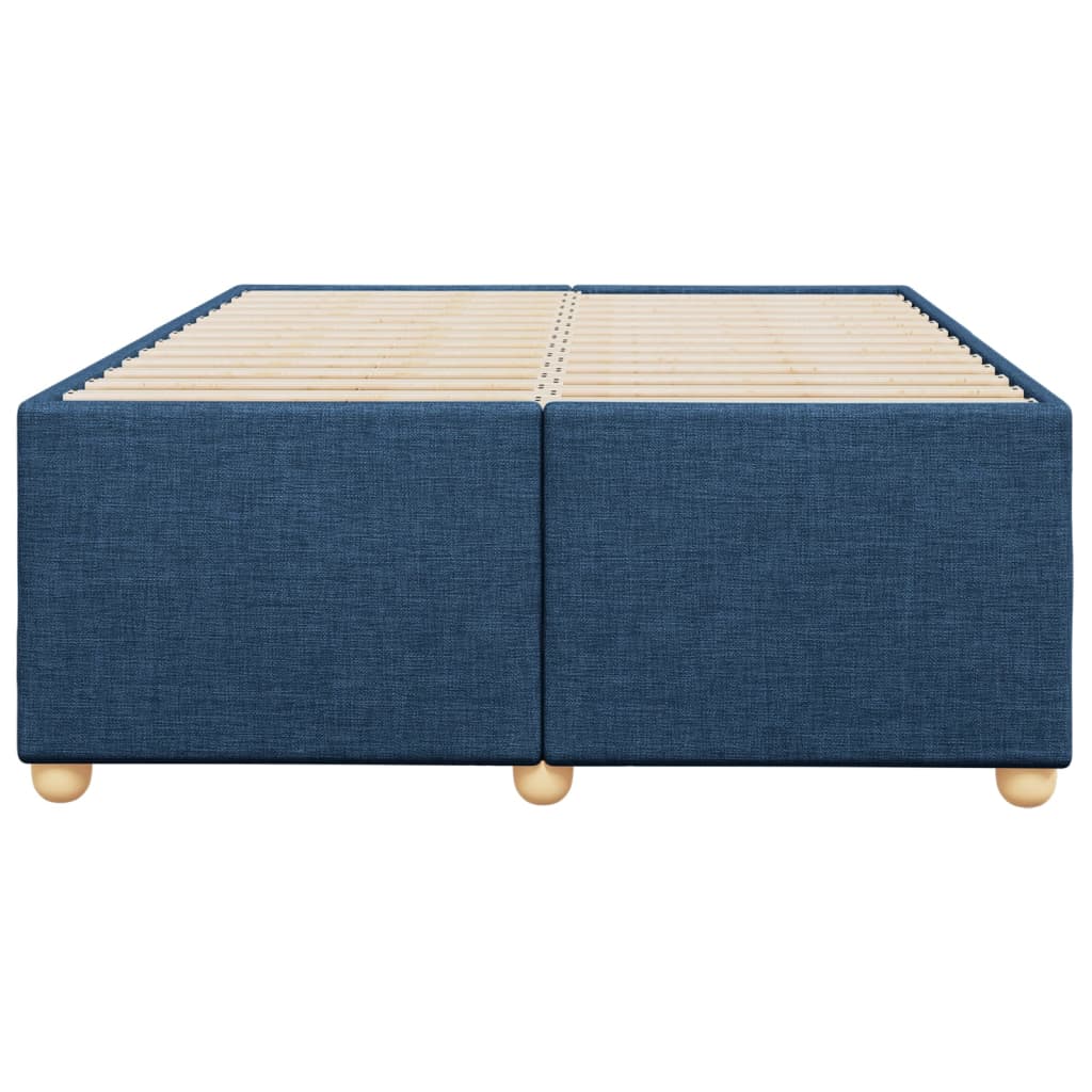 vidaXL Bedframe zonder matras 120x200 cm stof blauw, foto 4
