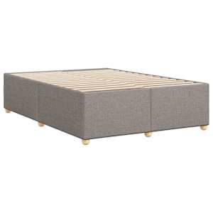 Rám postele bez matrace taupe 140 x 190 cm textil - obrázek 6