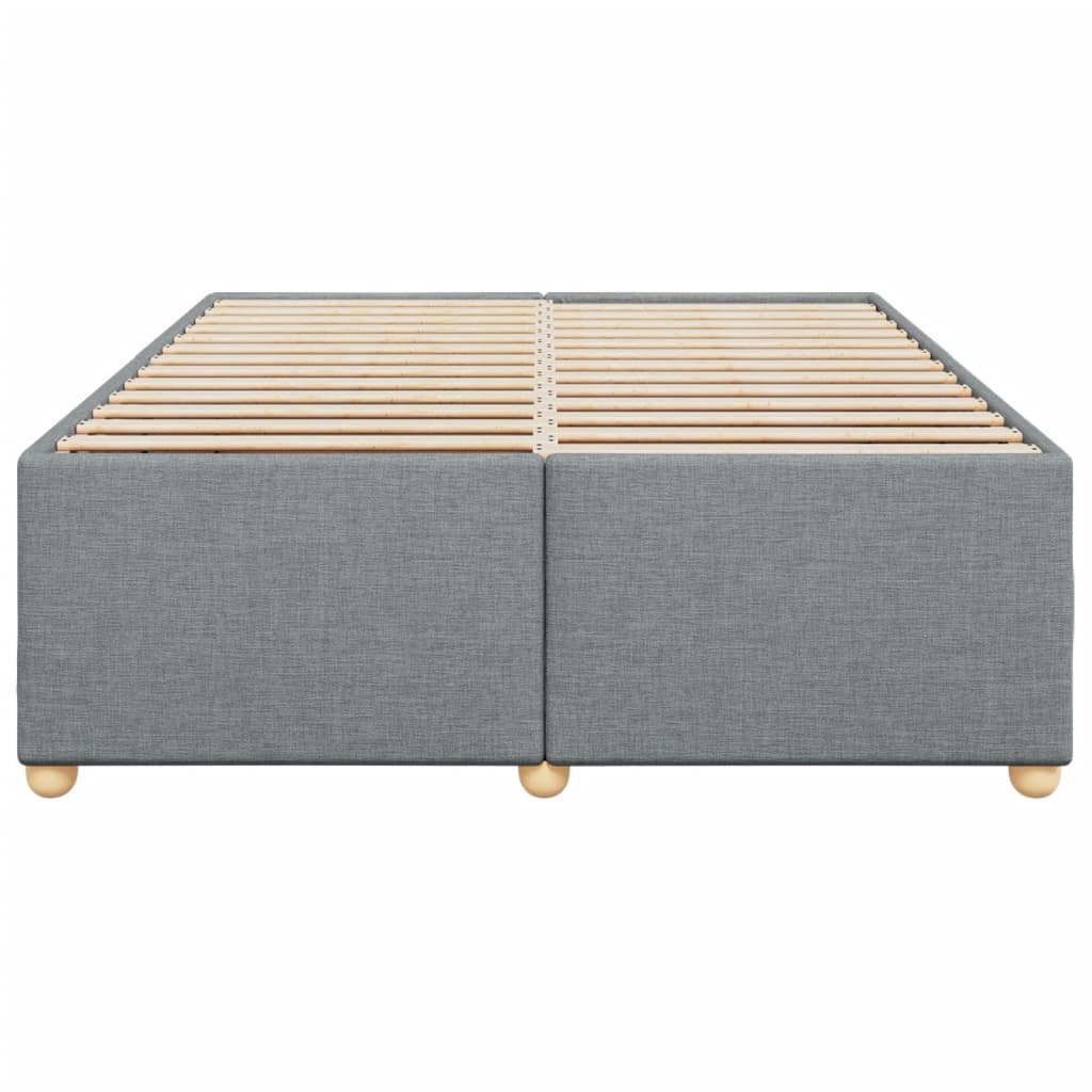 vidaXL Bedframe zonder matras stof lichtgrijs 140x200 cm grijs, foto 4