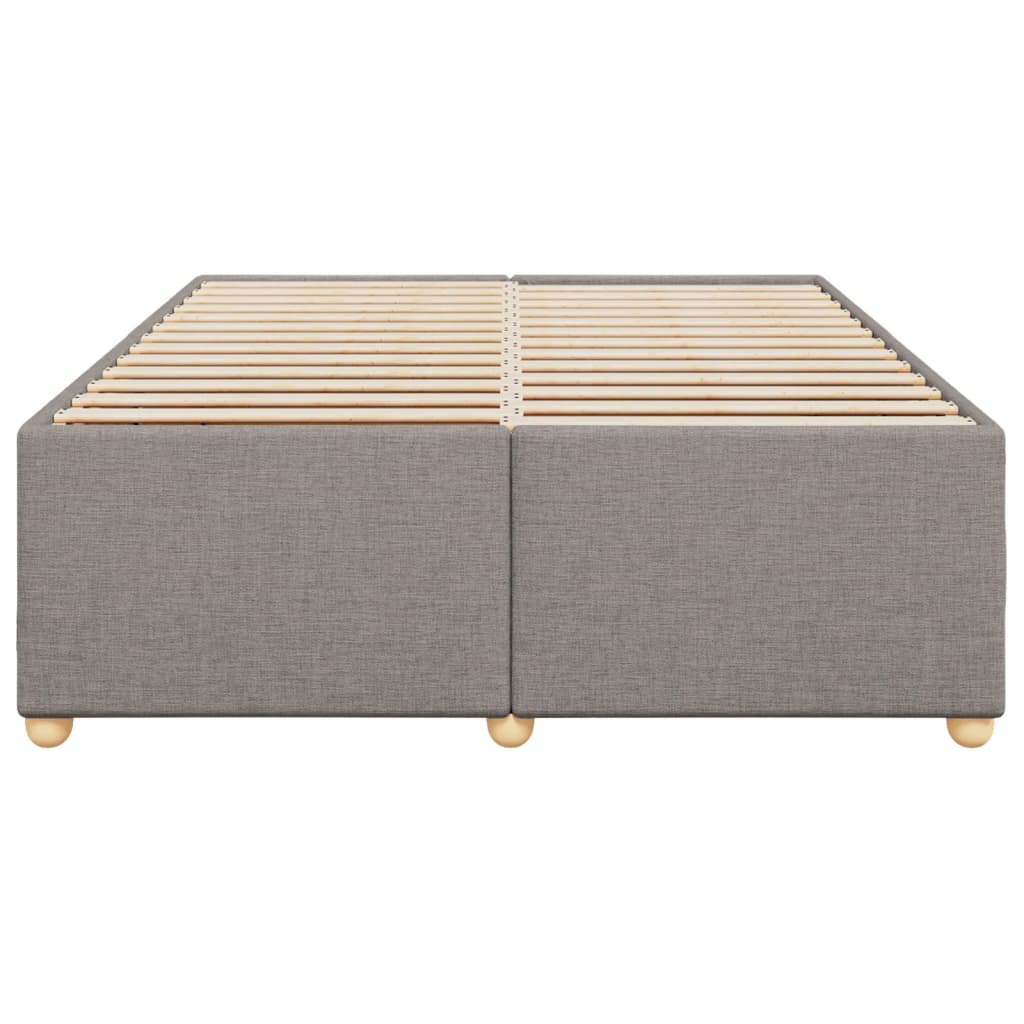 vidaXL Bedframe zonder matras stof taupe 140x200 cm, foto 4