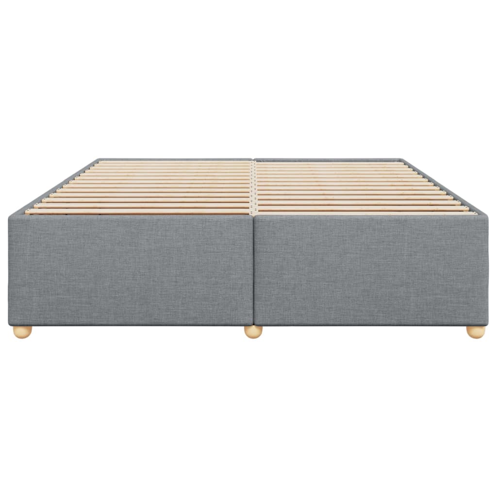 vidaXL Bedframe zonder matras stof lichtgrijs 180x200 cm grijs, foto 4