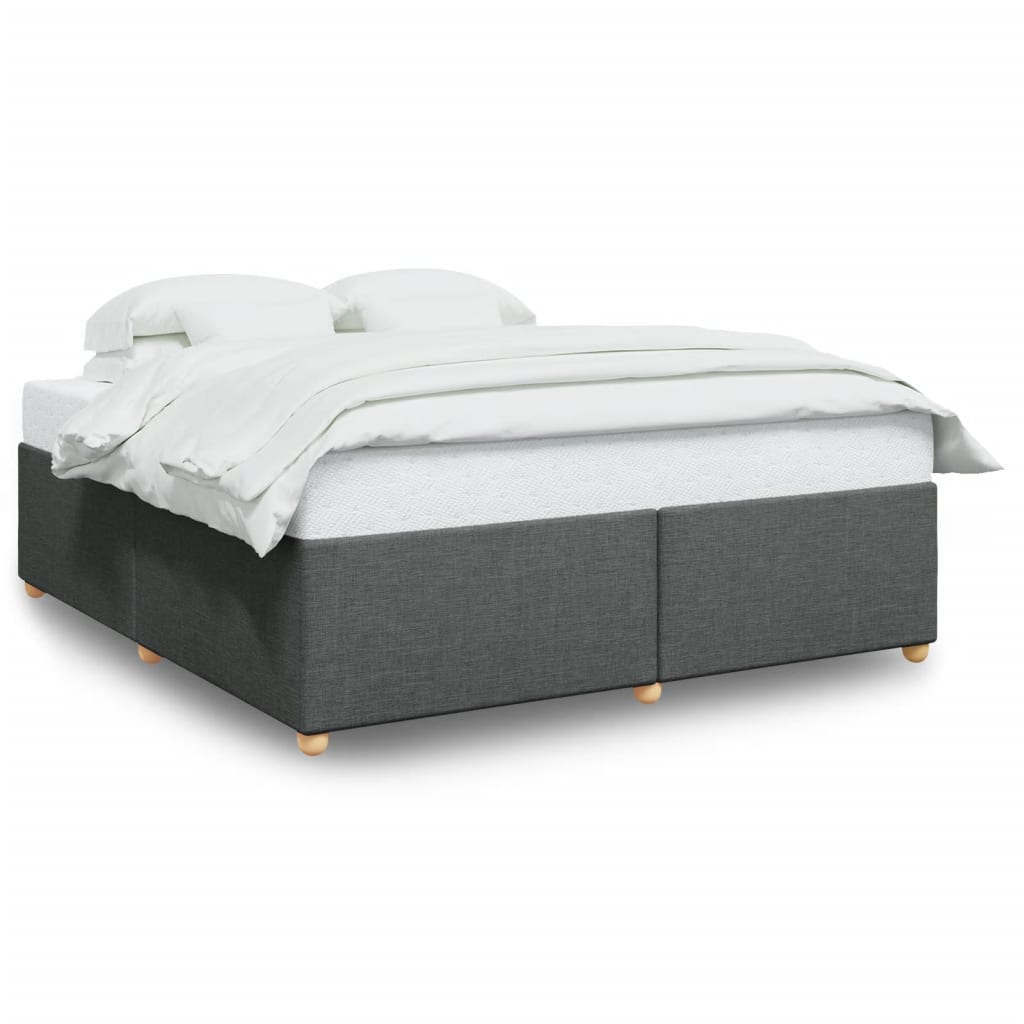 vidaXL Bedframe zonder matras stof donkergrijs 180x200 cm grijs, foto 3