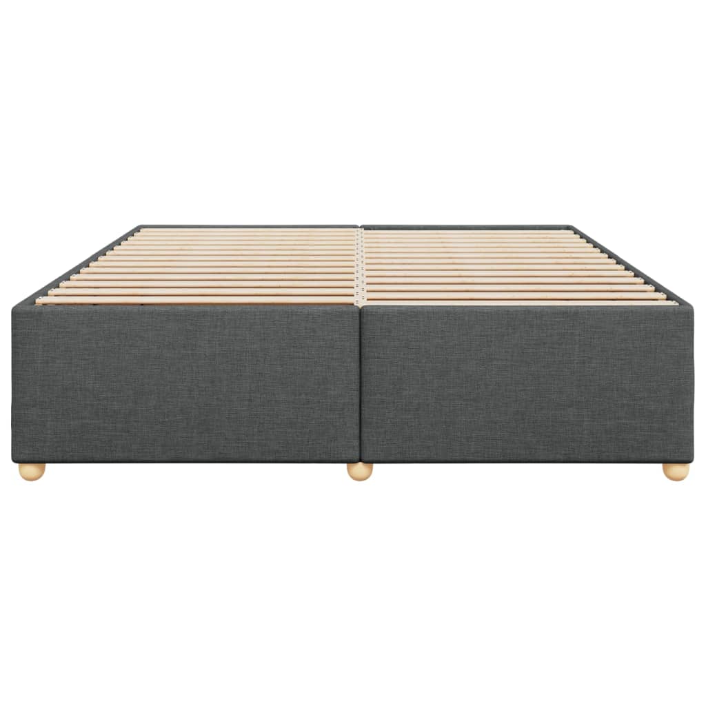 vidaXL Bedframe zonder matras stof donkergrijs 180x200 cm grijs, foto 4