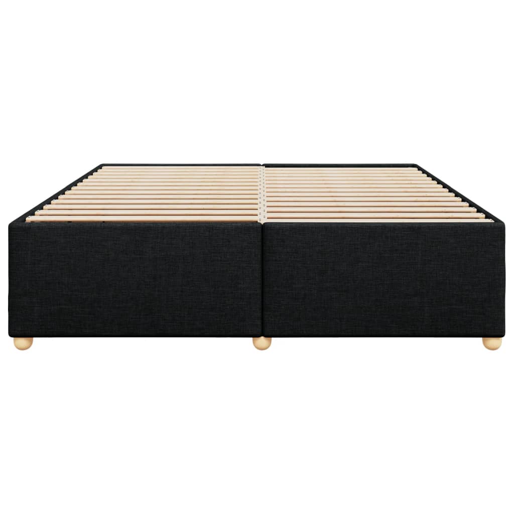 vidaXL Bedframe zonder matras stof zwart 180x200 cm, foto 4