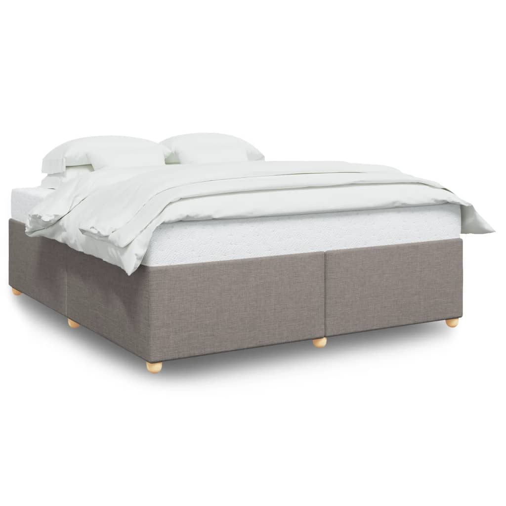 E-shop vidaXL Posteľ bez matraca sivohnedá 180x200 cm látka
