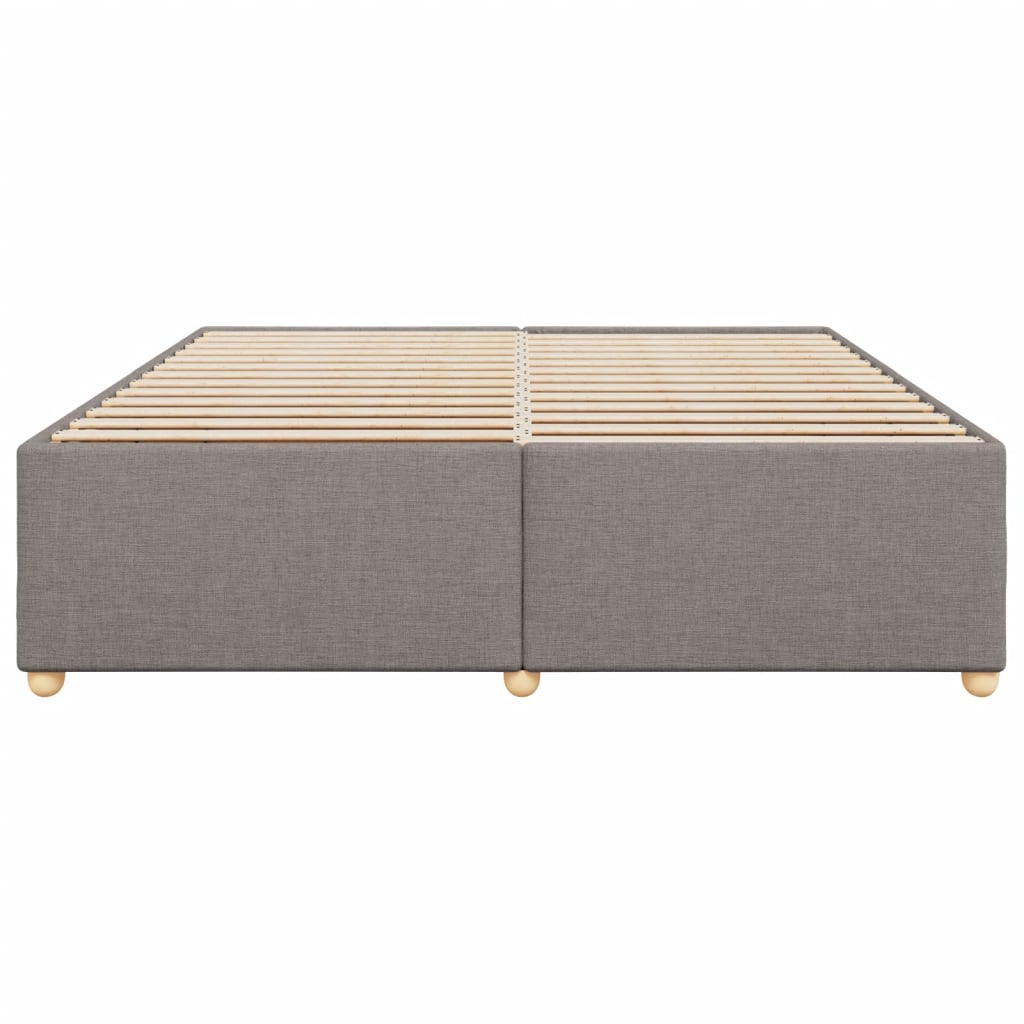 vidaXL Bedframe zonder matras stof taupe 180x200 cm, foto 4