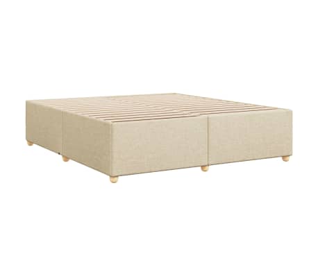 vidaXL Cadre de lit sans matelas cr&egrave;me 180x200 cm tissu