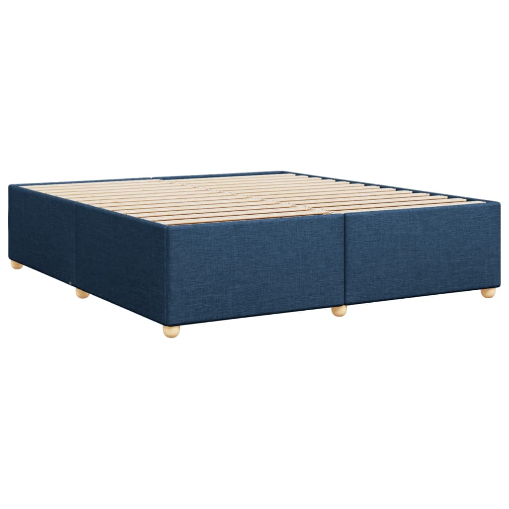 vidaXL Bedframe zonder matras stof blauw 180x200 cm, foto 2