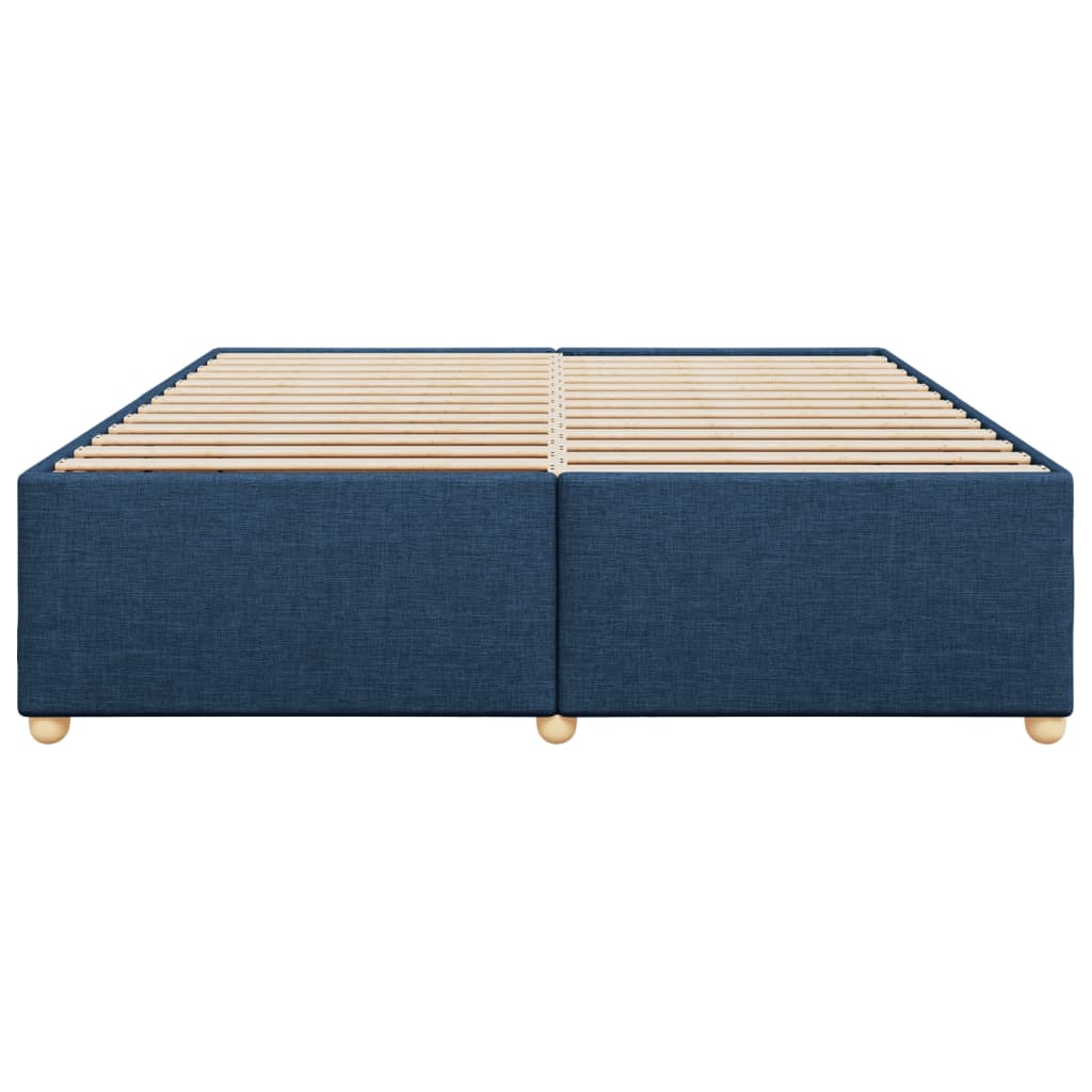 vidaXL Bedframe zonder matras stof blauw 180x200 cm, foto 4