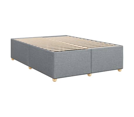 vidaXL Bed Frame without Mattress Light Grey&nbsp;Queen Fabric