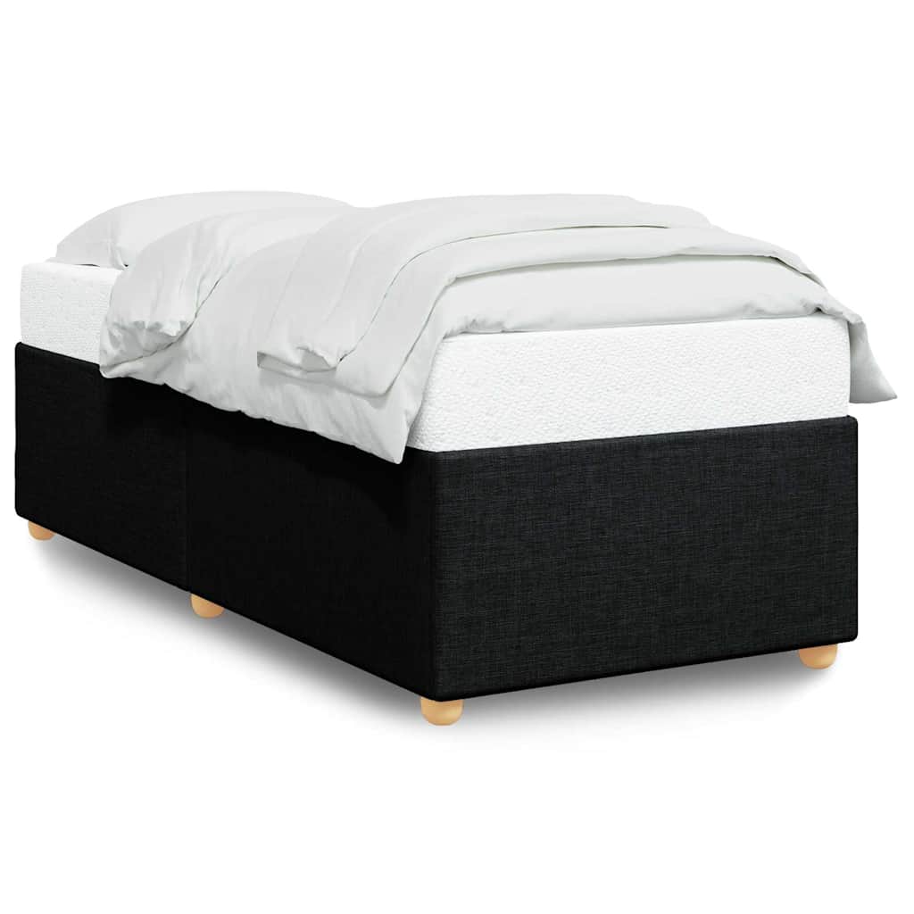 vidaXL Bedframe zonder matras, zwarte eenpersoonsstof, foto 3