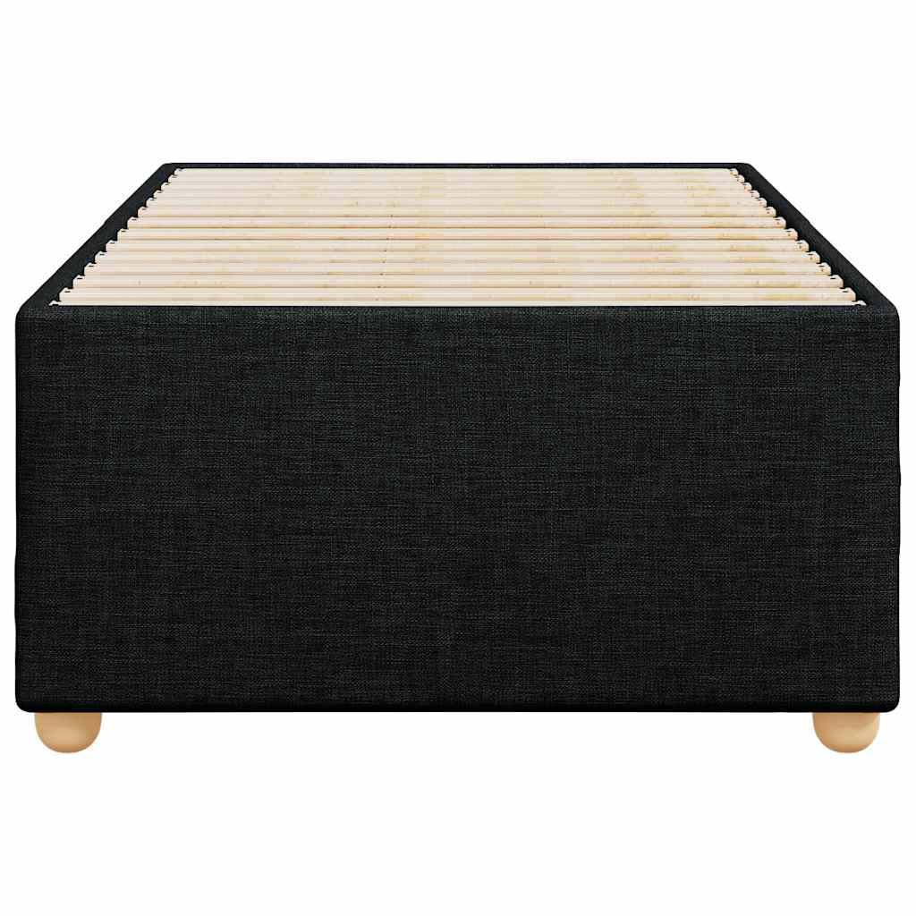 vidaXL Bedframe zonder matras, zwarte eenpersoonsstof, foto 4