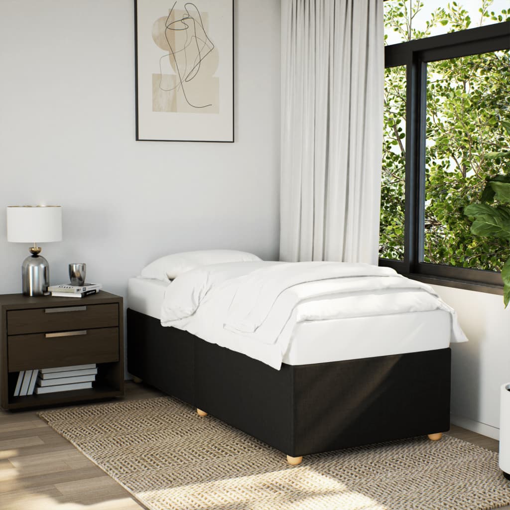 TopSellers-Bed Frame - Black King Single Fabric - Durable and Stylish