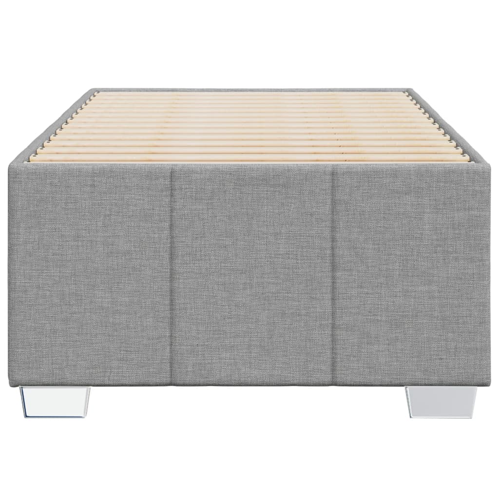 vidaXL Bedframe zonder matras 80x200 cm stof lichtgrijs grijs, foto 4