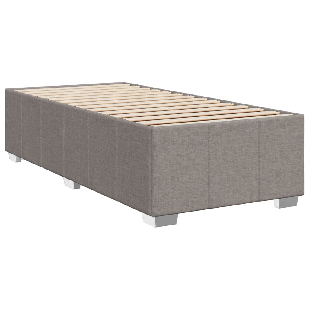 vidaXL Bedframe zonder matras 80x200 cm stof taupe afbeelding