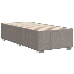Rám postele bez matrací taupe 80x200 cm textil - obrázek 6