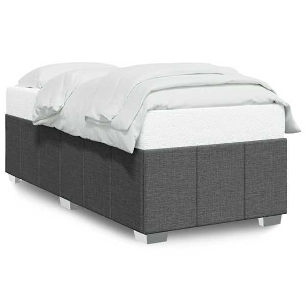 vidaXL Voodiraam ilma Madratsita helehall, 90x190 cm kangas