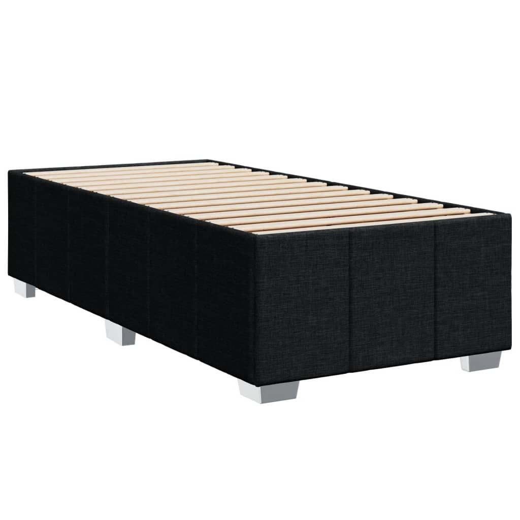 vidaXL Bedframe zonder matras 90x190 cm stof zwart afbeelding