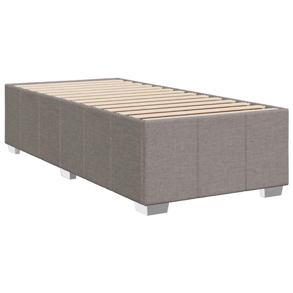 vidaXL Bedframe zonder matras 90x190 cm stof taupe afbeelding