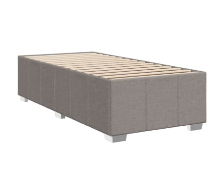 vidaXL Cadre de lit sans matelas taupe 90x200 cm tissu