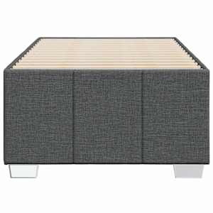 Rám postele bez matrace tmavě šedá 100 x 200 cm textil - obrázek 4