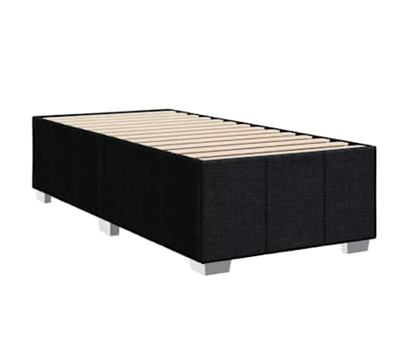 vidaXL Estrutura de cama sem colch&atilde;o 100x200 cm tecido preto
