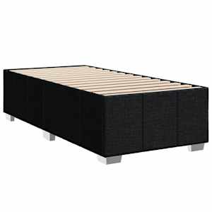 vidaXL Estrutura de cama sem colch&atilde;o 100x200 cm tecido preto