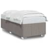 vidaXL Voodiraam ilma Madratsita Taupe 100x200 cm kangas