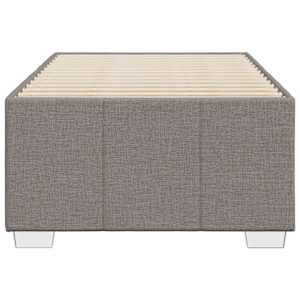 Rám postele bez matrace taupe 100 x 200 cm textil - obrázek 4