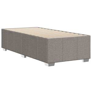 Rám postele bez matrace taupe 100 x 200 cm textil - obrázek 6