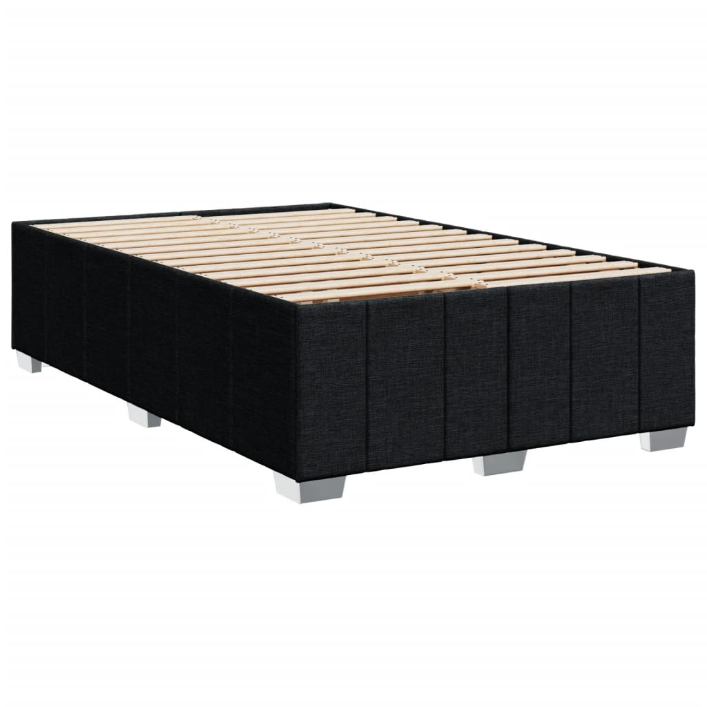 vidaXL Bedframe zonder matras 120x190 cm stof zwart afbeelding