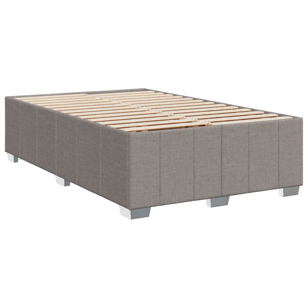 vidaXL Bedframe zonder matras 120x190 cm stof taupe afbeelding