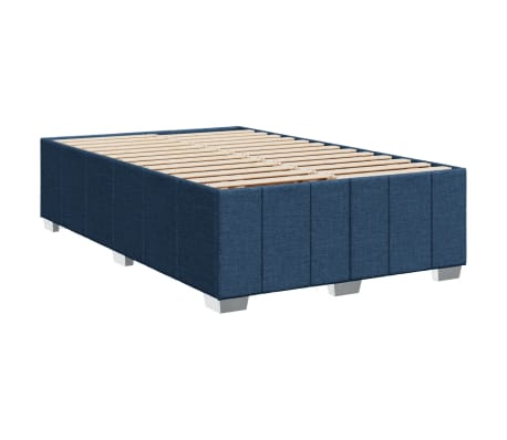 vidaXL Bettgestell ohne Matratze Blau 120x190 cm Stoff