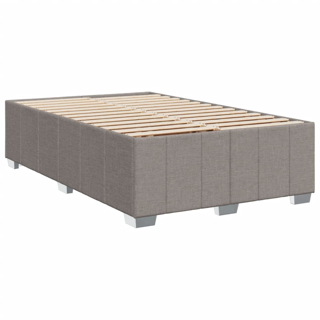 vidaXL Bedframe zonder matras 120x200 cm stof taupe afbeelding