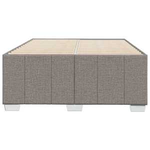Rám postele bez matrace taupe 120 x 200 cm textil - obrázek 4