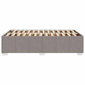 Rám postele bez matrace taupe 120 x 200 cm textil - obrázek 5