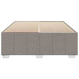 Rám postele bez matrace taupe 140 x 190 cm textil - obrázek 4