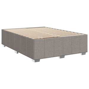 vidaXL Cadre de lit sans matelas taupe 140x190 cm tissu