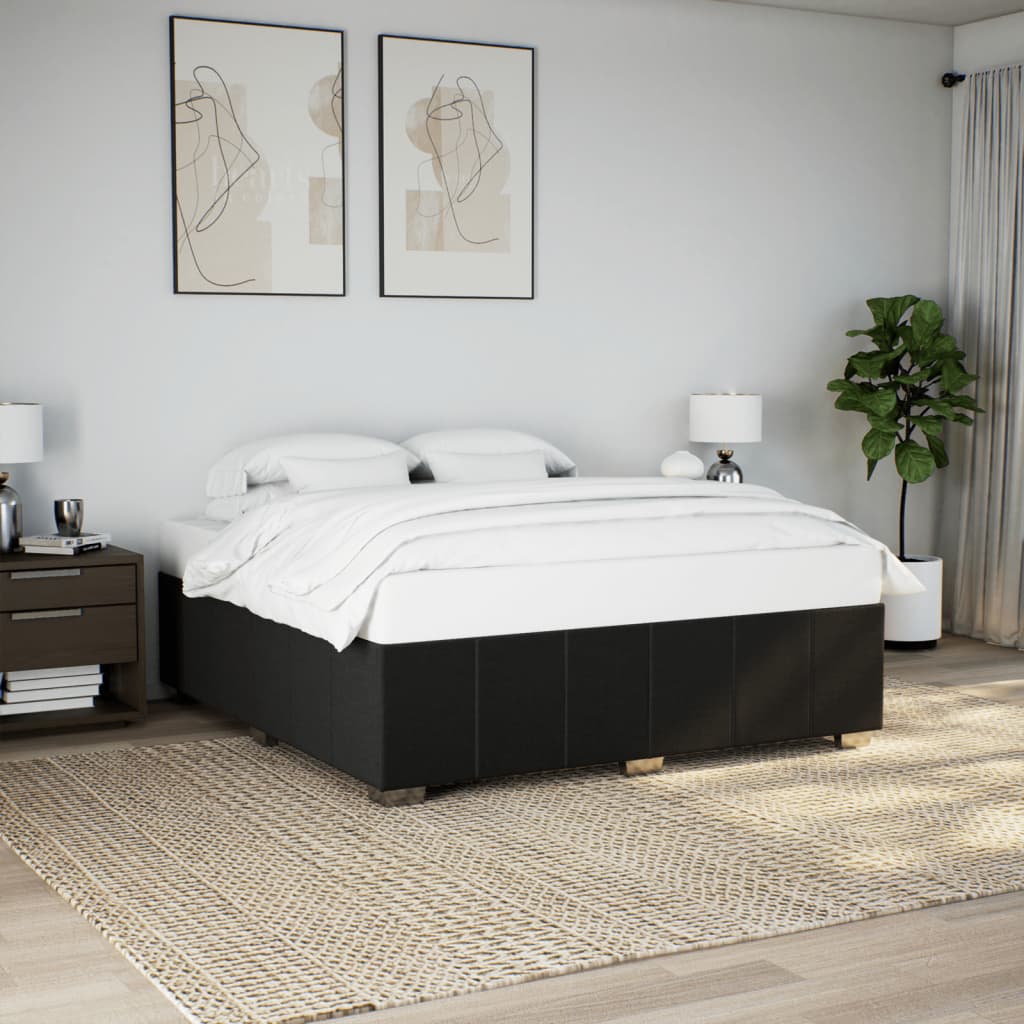 vidaXL sengeramme uden madras 180x200 cm stof sort
