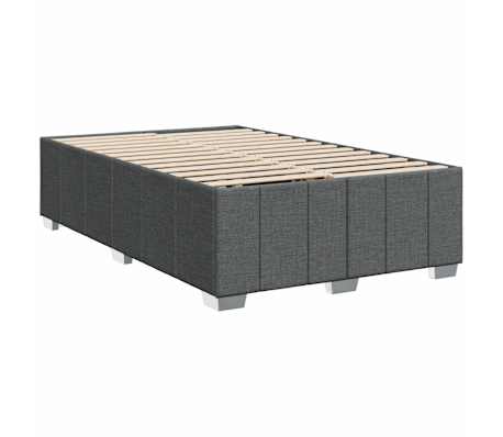 vidaXL Bed Frame without Mattress Dark Grey Full Fabric