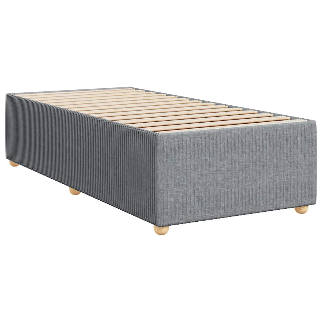 vidaXL Bedframe zonder matras 80x200 cm stof lichtgrijs afbeelding