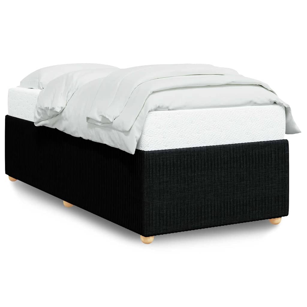 vidaXL Bedframe zonder matras 80x200 cm stof zwart, foto 3