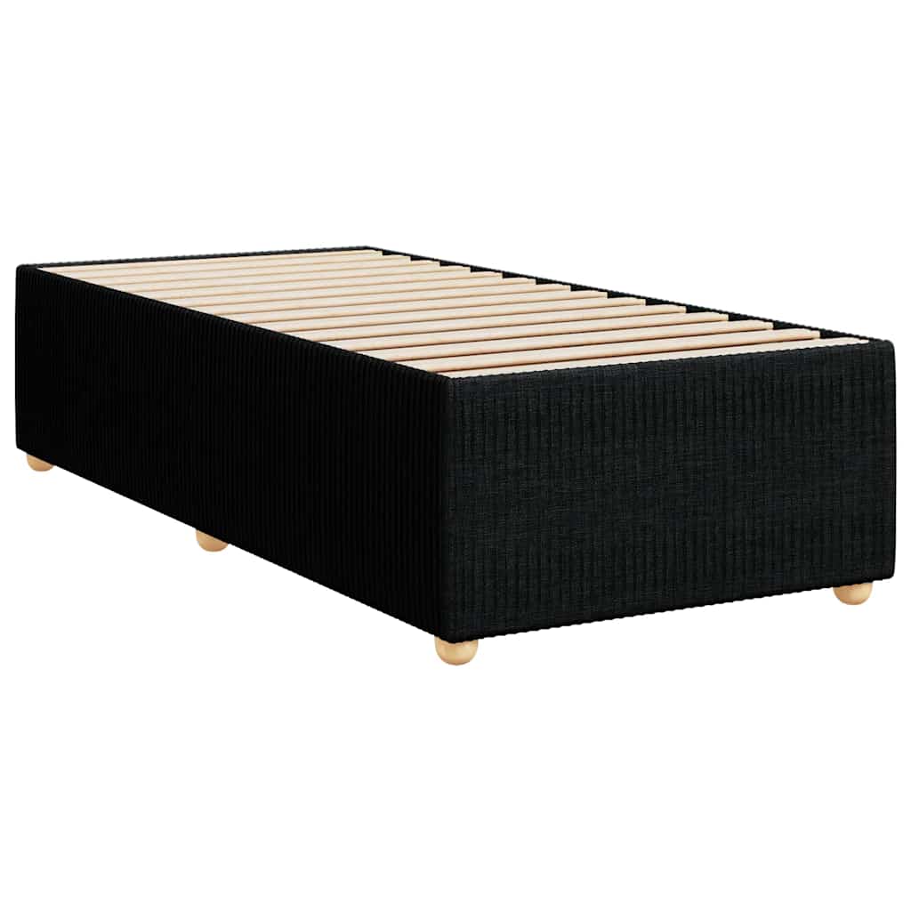 vidaXL Bedframe zonder matras 80x200 cm stof zwart afbeelding