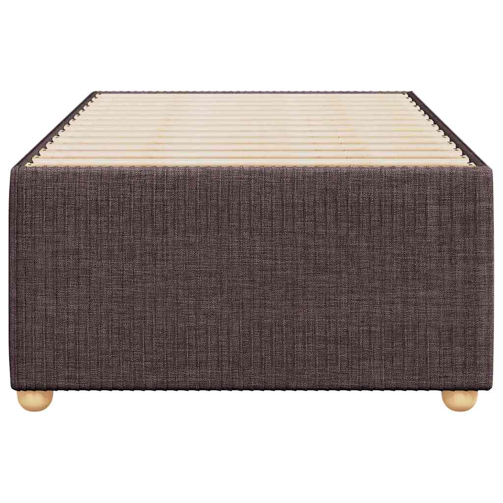 vidaXL Bedframe zonder matras 80x200 cm stof donkerbruin bruin, foto 4