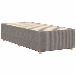 Rám postele bez matrací taupe 80x200 cm textil - obrázek 6