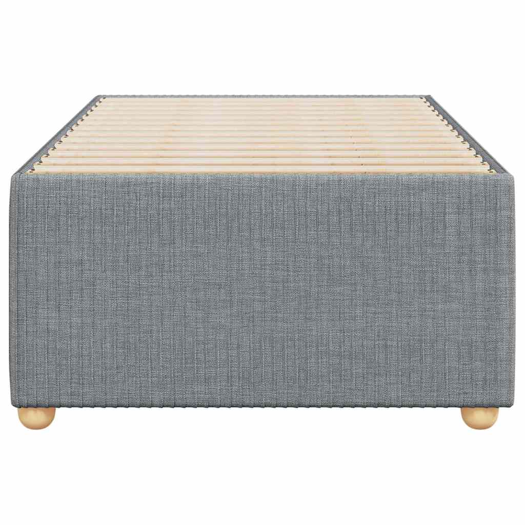 vidaXL Bedframe zonder matras 90x190 cm stof lichtgrijs grijs, foto 4