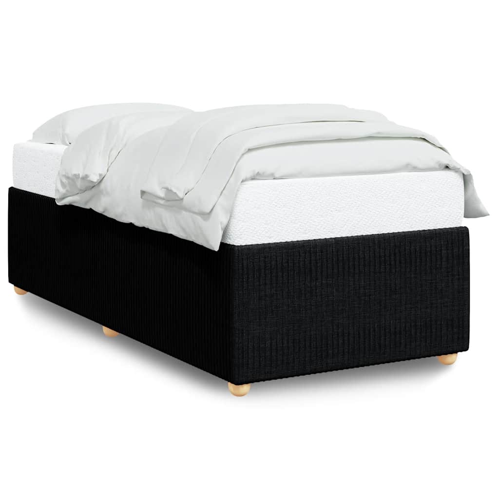 vidaXL Bedframe zonder matras 90x190 cm stof zwart, foto 3