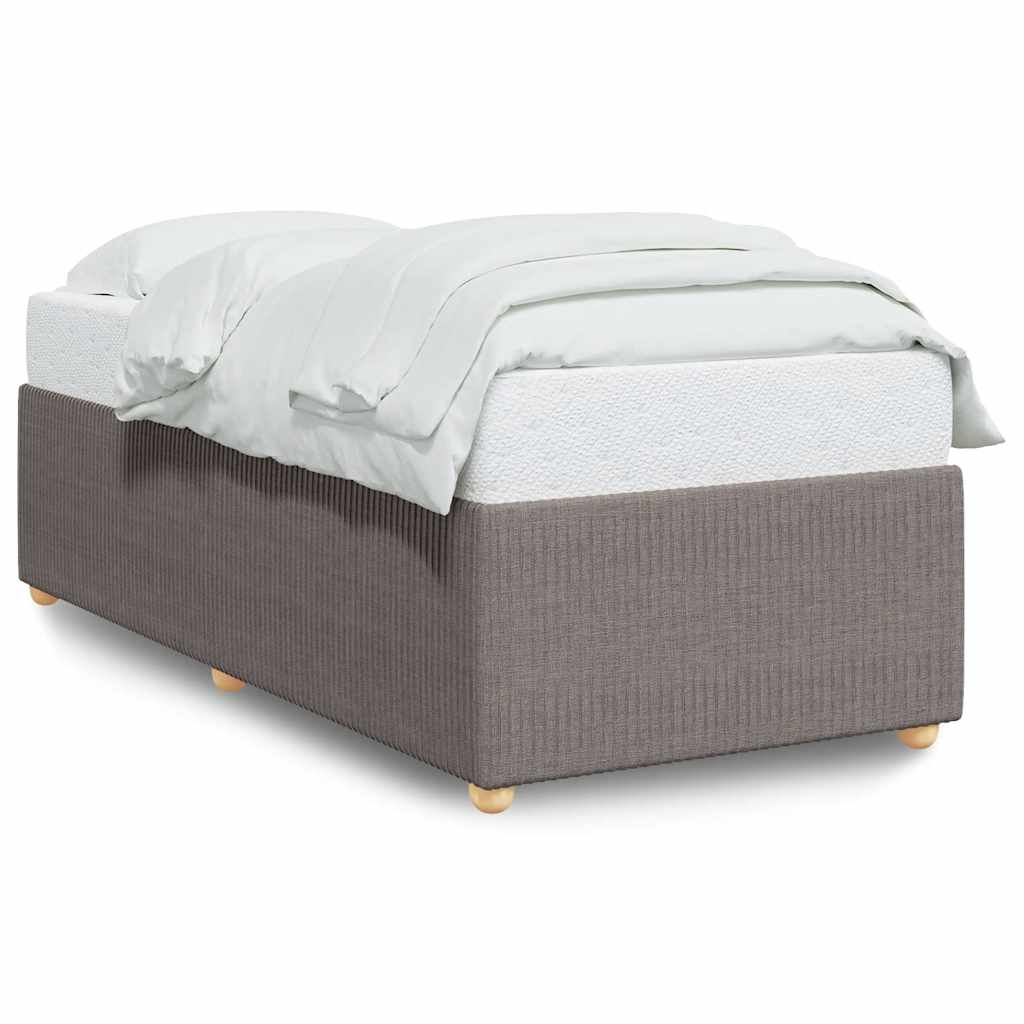 Thumbnail - vidaXL Bettgestell ohne Matratze Taupe 90x190 cm Stoff