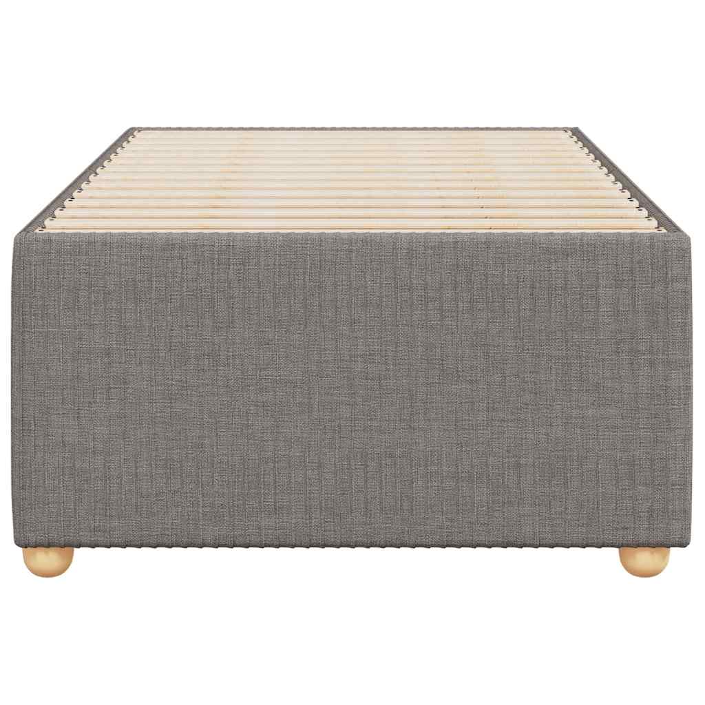 vidaXL Bedframe zonder matras 90x200 cm stof taupe, foto 4