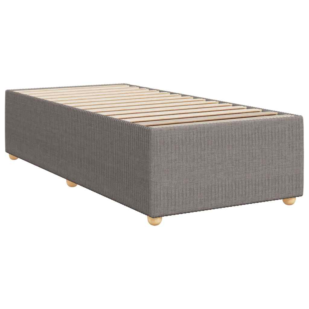 vidaXL Bedframe zonder matras 100x200 cm stof taupe afbeelding